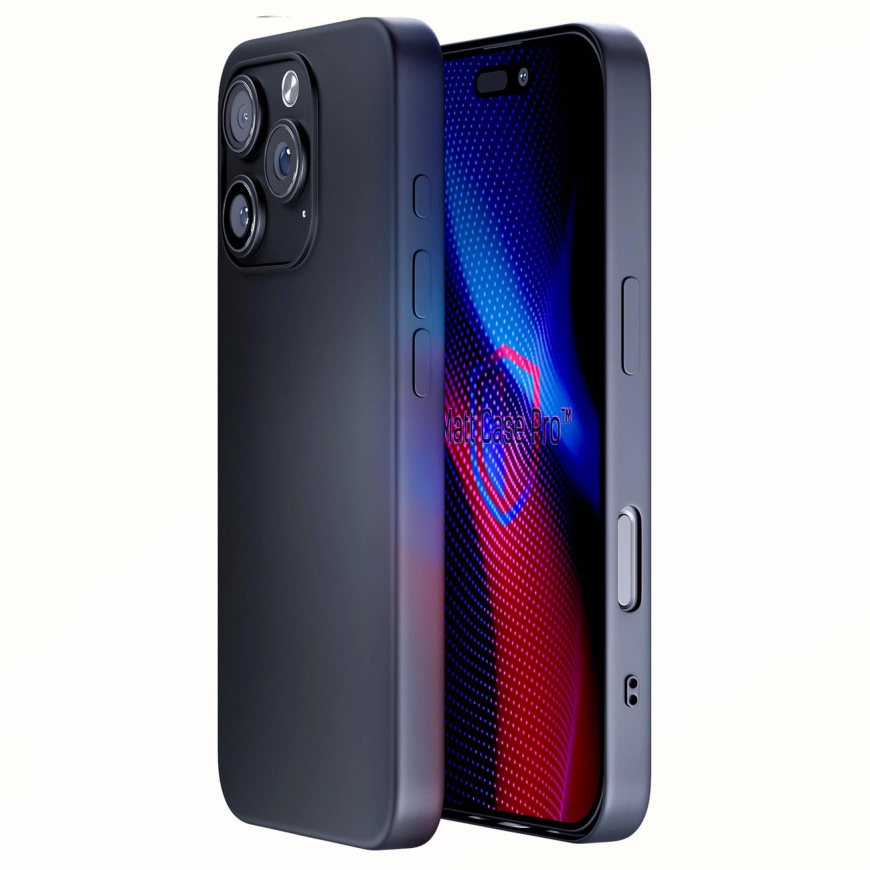 3mk Matt Case Pro for Apple iPhone 16 Pro Max - Matte Black