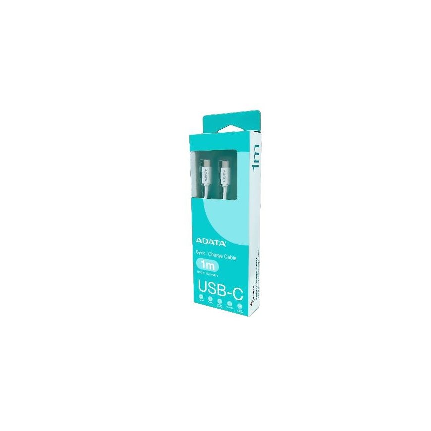 ADATA CACC-100PN-WH USB-kaabel USB 2.0 1 m USB C Valge