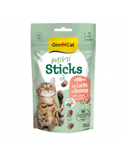 Gardumi kaķiem - GimCat Mini Sticks With Salmon & Quinoa 50g