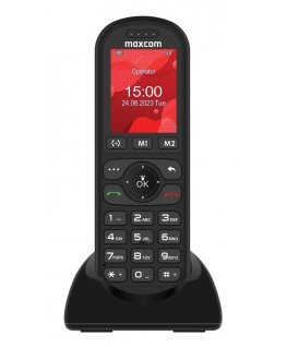MaxCom MM39D mobilais telefons 5,08 cm (2") Melns Gados vecāku cilvēku tālrunis