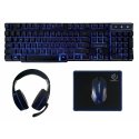Rebeltec SHERMAN tastatūra Pele iekļauta Speļu USB QWERTY Angļu Melns Rebeltec SHERMAN tastatūra Pele iekļauta Speļu USB QWERTY Angļu Melns