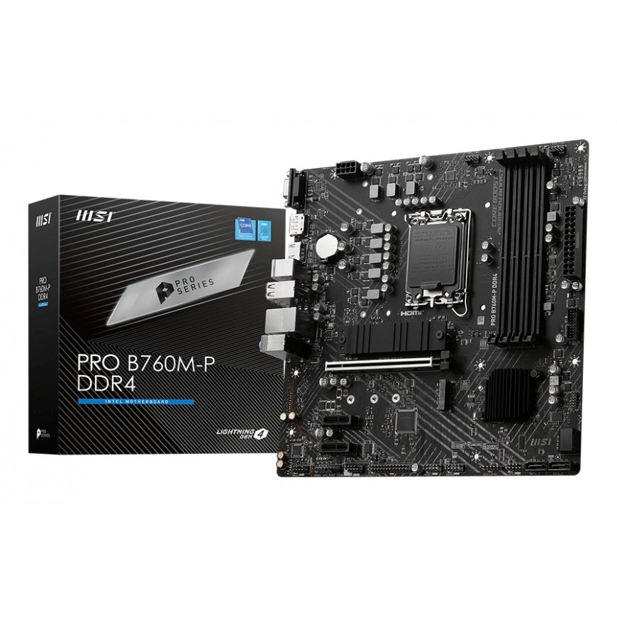 MSI PRO B760M-P DDR4 mātes plate