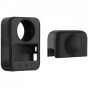 PULUZ silikono objektyvo dangtelis DJI Osmo 360 (Juodas) PULUZ silikono objektyvo dangtelis DJI Osmo 360 (Juodas)