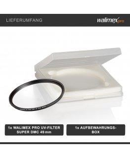 Walimex pro UV filtrs Slim Super DMC 49mm