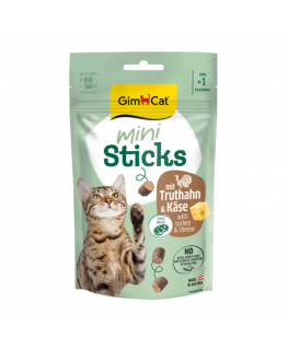 Gardumi kaķiem - GimCat Mini Sticks With Turkey & Cheese 50 g