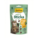 Gardumi kaķiem - GimCat Mini Sticks Chicken With Catnip 50g