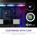 NZXT Kraken Plus 360 RGB Procesors Universāls šķidruma dzesētājs Melns 1 pcs