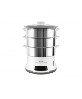 Tefal Convenient Series Deluxe VC502D steam cooker 3 basket(s) Countertop 900 W Stainless steel, White