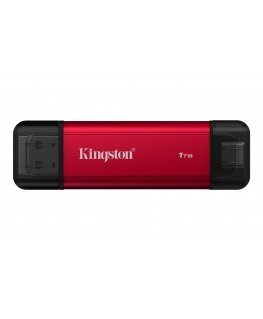 Kingston Technology Dual Portable 1 TB USB Type-A / USB Type-C 3.2 Gen 2 (3.1 Gen 2) musta, Punainen