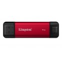 Kingston Technology Dual Portable 1 TB USB Type-A / USB Type-C 3.2 Gen 2 (3.1 Gen 2) Must, Punane Kingston Technology Dual Portable 1 TB USB Type-A / USB Type-C 3.2 Gen 2 (3.1 Gen 2) Must, Punane