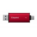 Kingston Technology Dual Portable 1 TB USB Type-A / USB Type-C 3.2 Gen 2 (3.1 Gen 2) Melns, Sarkans Kingston Technology Dual Portable 1 TB USB Type-A / USB Type-C 3.2 Gen 2 (3.1 Gen 2) Melns, Sarkans