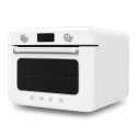 Smeg COF01WHEU auruahi Väike Roostevaba teras, Valge Nööbid, Pöörlev