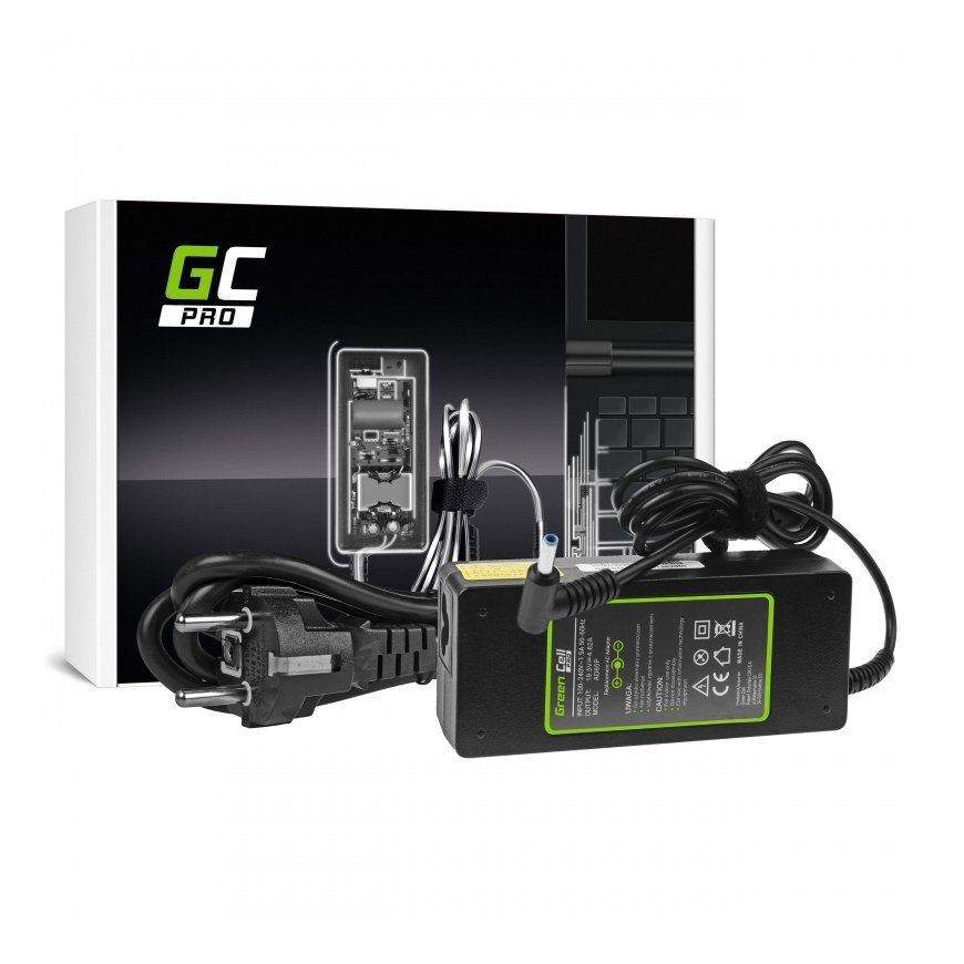 Green Cell AD65P strāvas adapteris & pārveidotājs Iekštelpas 90 W Melns