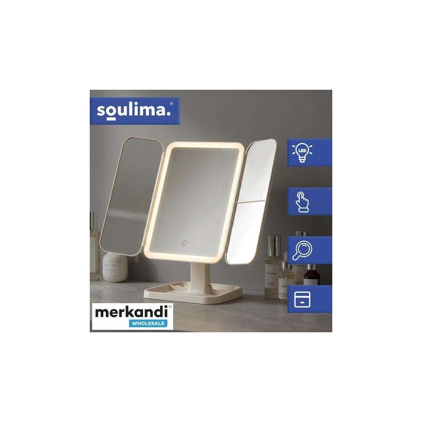 Dantų šepetėlis Lusterko kosmetyczne sulankstomas LED Soulima 26952