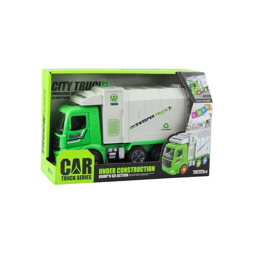 Lean Toys mänguauto prügiveok valgusega ja helidega 28 cm – 2