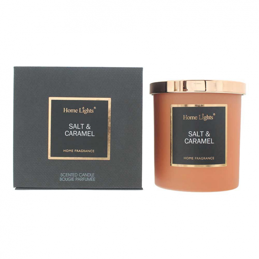 Home Lights, Salt & Caramel, Scented Candle, 215 g
