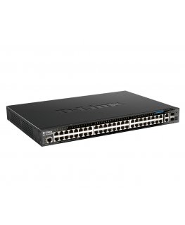 D-Link DGS-1520-52MP Valdomas L3 Gigabit Ethernet (10/100/1000) Maitinimas per Eternetą (PoE) 1U Juoda