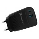 NATEC NUC-2141 mobiililaitteen laturi Universaali musta AC Pikalataus Sisätila