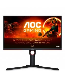 AOC G3 25G3ZM/BK монитор для ПК 62,2 cm (24.5") 1920 x 1080 пикселей Full HD Черный, Красный