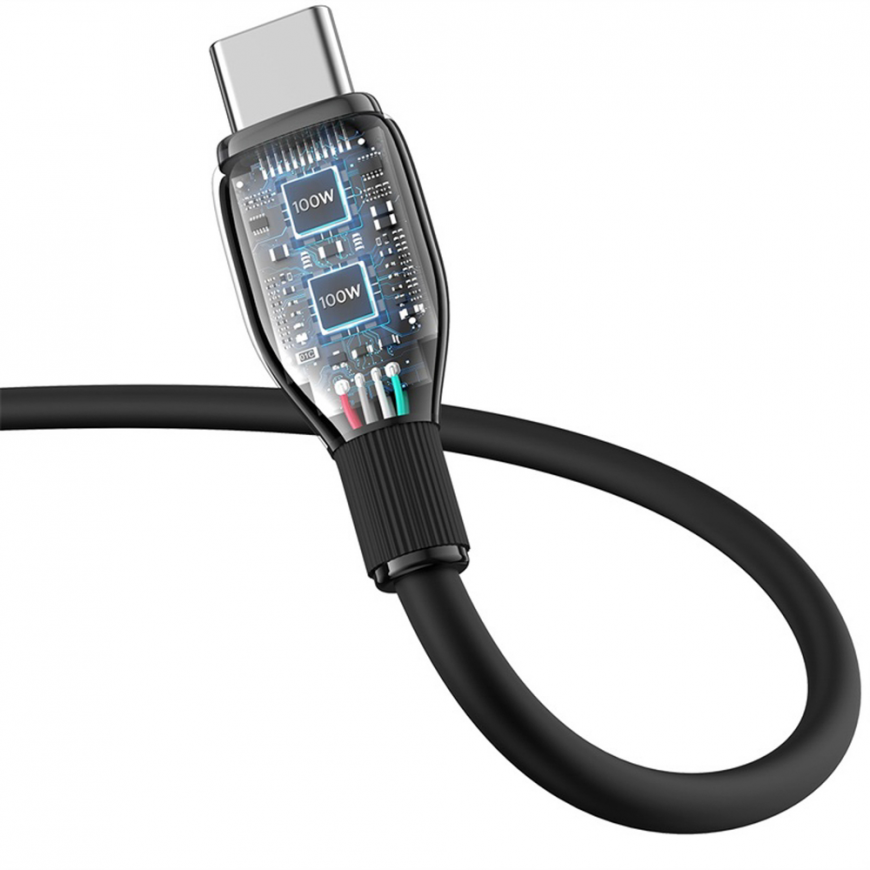 Baseus Pudding Series 100W USB-A - USB-C Cable 2m - Black – 4