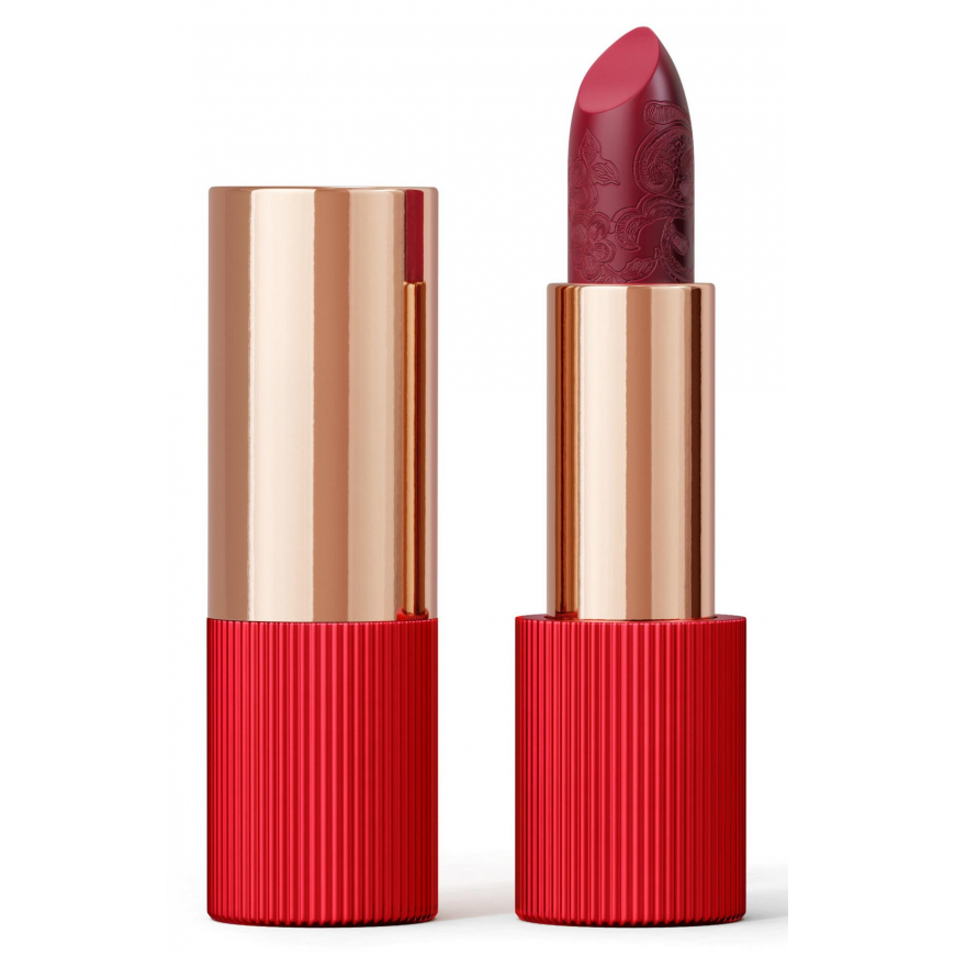 La Perla, Matte Silk, Matte, Cream Lipstick, 107, Cherry Red, 3.