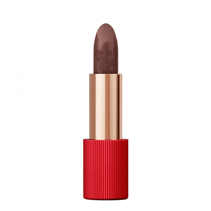 La Perla, Matte Silk, Matte, Cream Lipstick, 112, Tiramisu Red,