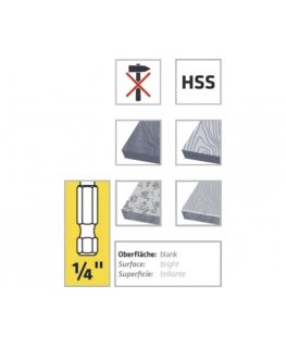 6,0 mm koka urbis, 1/4 collu stiprinājums, IMPULZOR ALPEN [0057500600100]