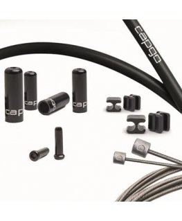 Pavarų troselių komplektas Capgo OL Single (1x) nerūdijančio plieno Kevlar Shimano/Sram MTB & E-Bike 1x11/12/13 juodas