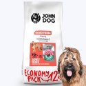 JOHN DOG Good Form Puppy Cūkgaļa ar liellopa gaļu - sausais suņu barība - 12 kg