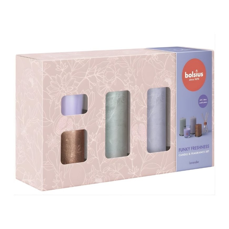 Bolsius Funky Freshness Gift Set Lavender