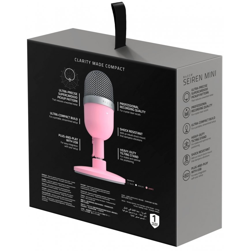 Razer Seiren Mini Розовый Настольный микрофон – 5