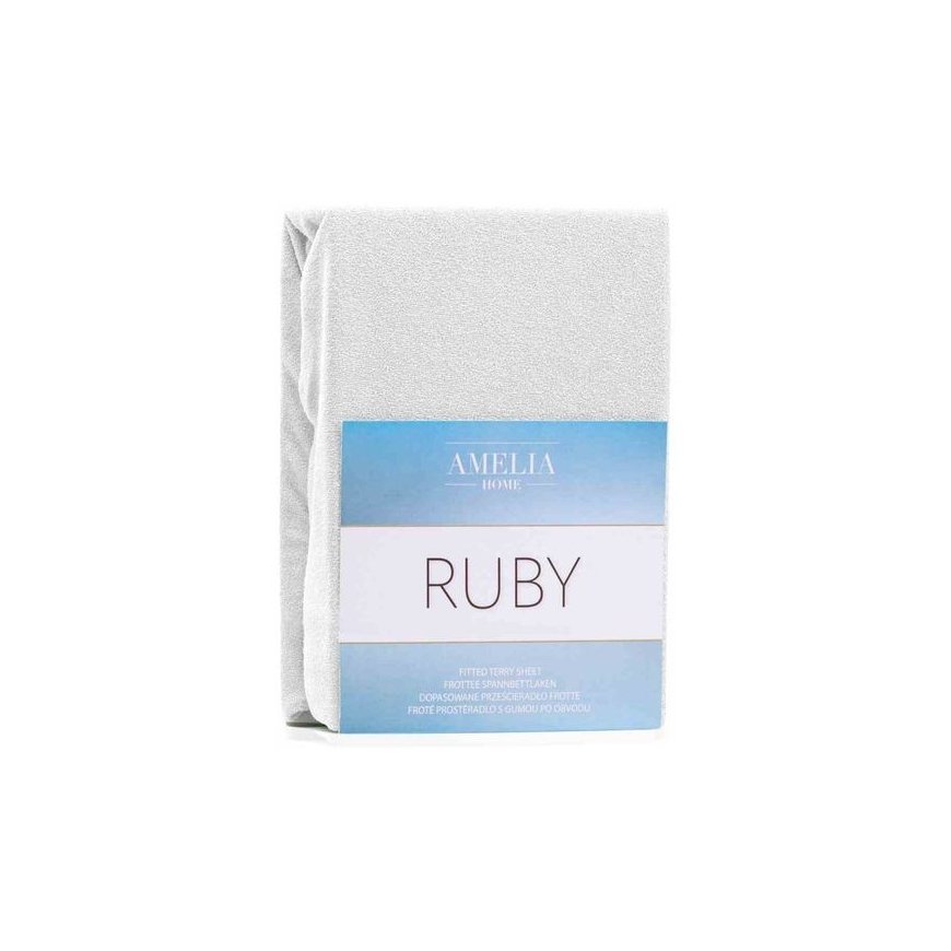 AmeliaHome Gultas veļa FITTEDFRO/AH/RUBY/WHITE01/180-200x200+30