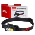 LED-päänvalaisin akku, jossa on liiketunnistin, XPG + COB, 1000 mAh (akku), Amio-04663 LED-päänvalaisin akku, jossa on liiketunnistin, XPG + COB, 1000 mAh (akku), Amio-04663