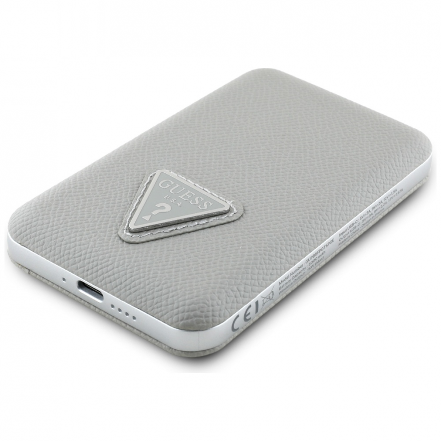 Power Bank Guess Grained Triangle 5000mAh 15W USB-C MagSafe Indu – 4
