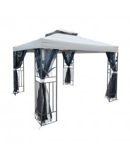 Сетка для беседки TULIP 3x3м, серый