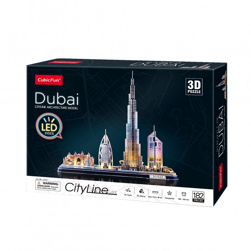 CubicFun 2010329 puzle 3D puzle 182 pcs Ēkas – 5