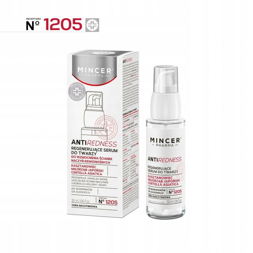 Mincer Pharma Anti-Redness Regenerating Face Serum for Vascular Skin N°1205 30ml