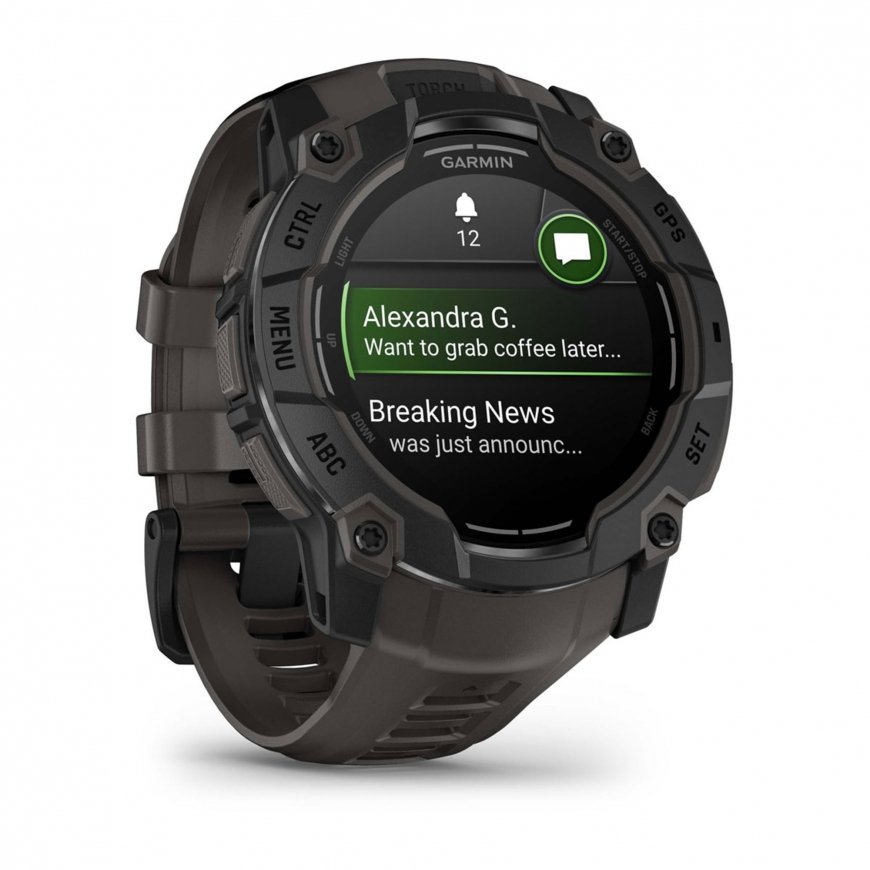 Garmin Instinct 3 AMOLED 3,3 cm (1.3") 50 mm Digitāls 416 x 416 pikseļi Skārienjūtīgais ekrāns Melns – 2