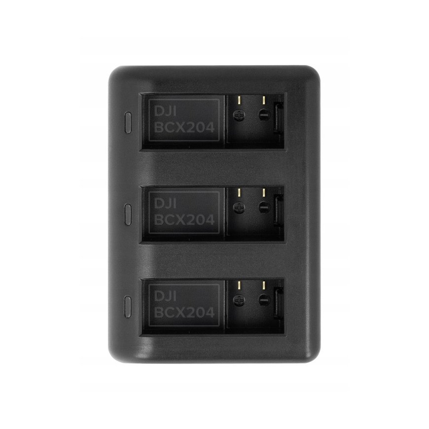 Newell SDC-USB trīs kanālu lādētājs BCX204 baterijām Osmo Action. – 2
