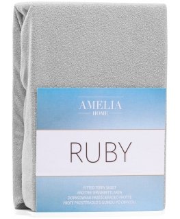AmeliaHome Fitted Sheet RUBY SILVER 60/80-90x200+30