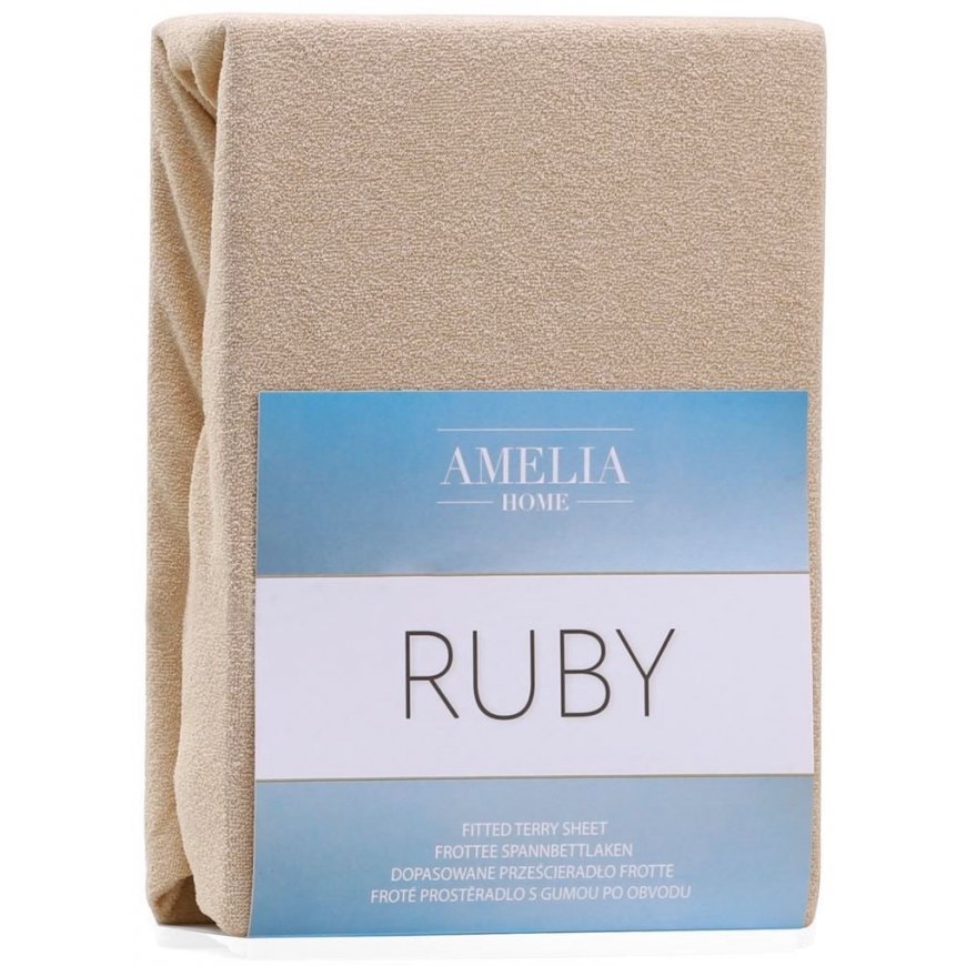AmeliaHome ПОДОДЕЯЛЬНИК FITTEDFRO/AH/RUBY/D.BEIGE09/200-220x200+30