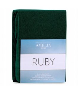 AmeliaHome Įtempiama užvalkalas FITTEDFRO/AH/RUBY/BOTTLEGREEN74/140-160x200+30