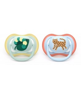Philips AVENT SCF087/02 соска-пустышка Классическая соска-пустышка Ортодонтический Силиконовый Разноцветный