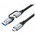 Equip 128432 USB кабель USB 3.2 Gen 2x2 2 m USB A/USB C USB C Черный Equip 128432 USB кабель USB 3.2 Gen 2x2 2 m USB A/USB C USB C Черный