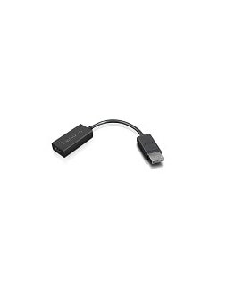 Lenovo 4X90R61023 videokaabliadapter 0,225 m DisplayPort HDMI tüüp A (Standard) Must