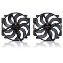 Noctua NF-A14x25r G2 PWM Sx2-PP chromax.black tuuletin, 140 mm, 2 kpl Noctua NF-A14x25r G2 PWM Sx2-PP chromax.black tuuletin, 140 mm, 2 kpl