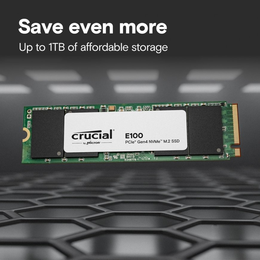 Crucial E100 2 TB M.2 PCI Express 4.0 NVMe – 3