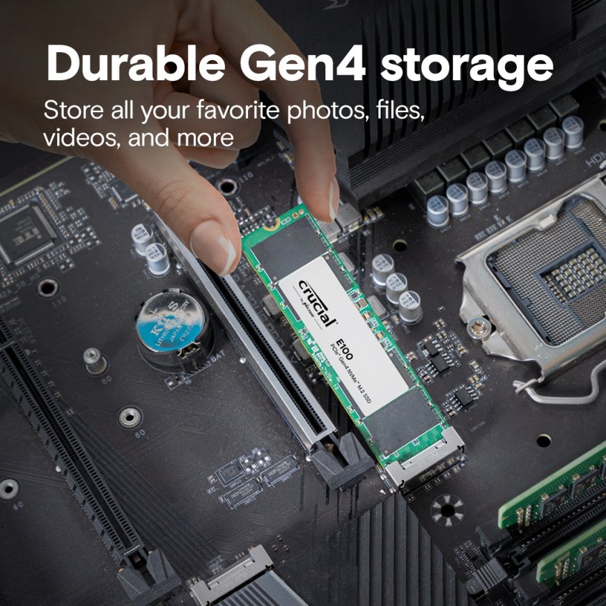 Crucial E100 2 TB M.2 PCI Express 4.0 NVMe – 4