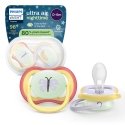 Philips Avent Ultra Air tutti, 0–6 kk, keltainen/violetti, 2 kpl Philips Avent Ultra Air tutti, 0–6 kk, keltainen/violetti, 2 kpl