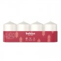 Bolsius Cylinder Candles 4pcs 60x40mm White Bolsius Cylinder Candles 4pcs 60x40mm White